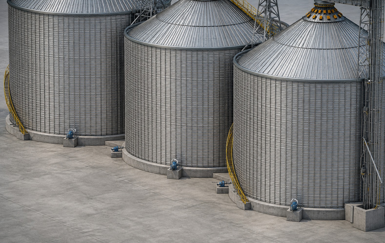 Silo vertical de milho